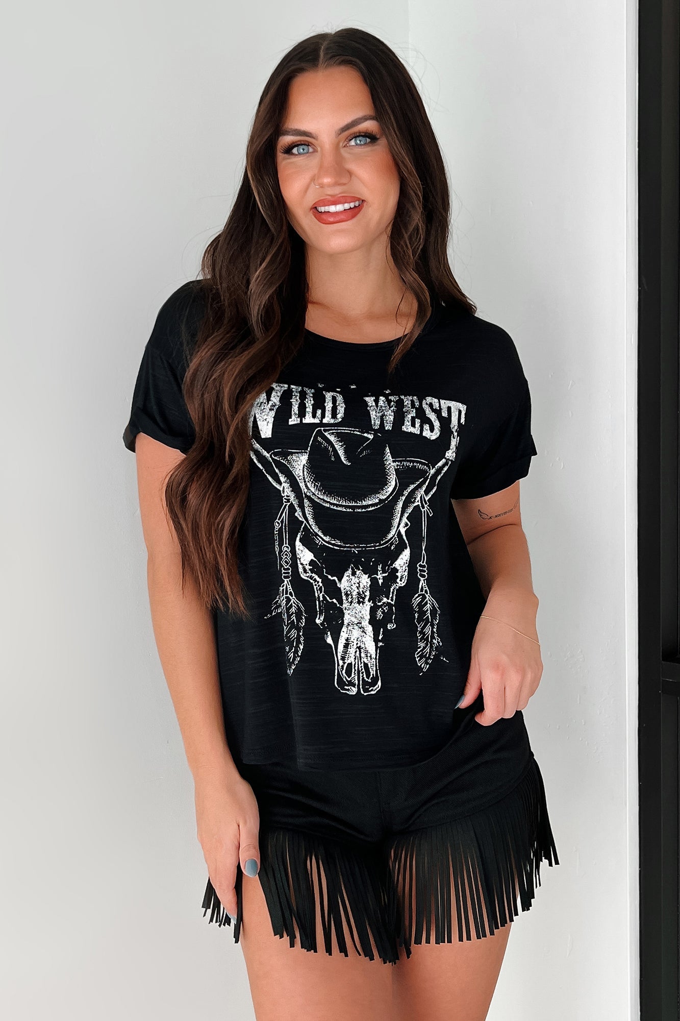 Stock Yard Style Western Graphic Tee (Black)
