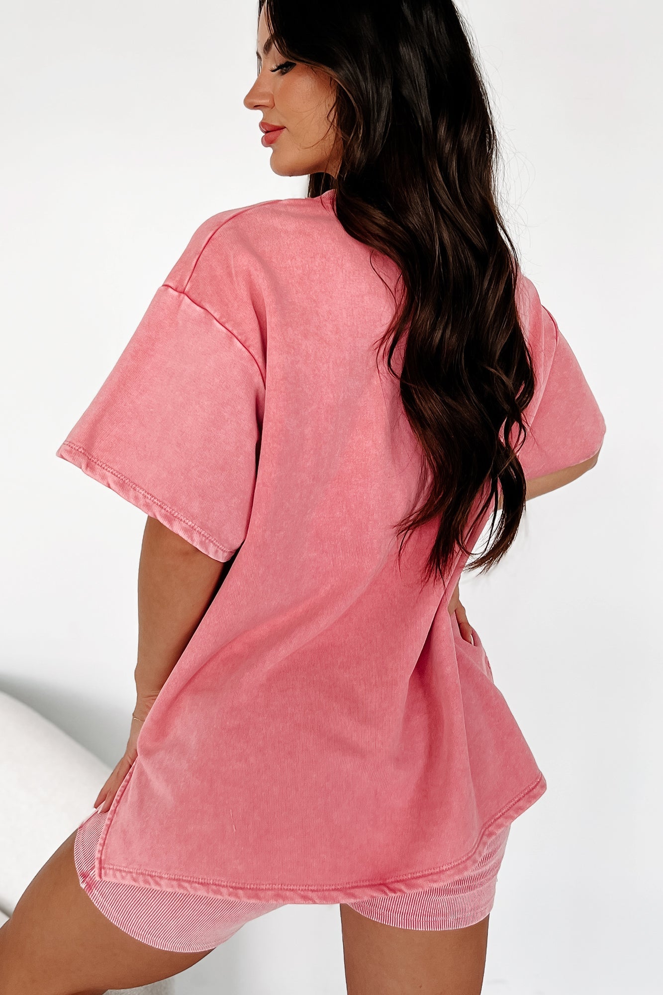 Subtle Comfort Oversized T-Shirt (Pink)